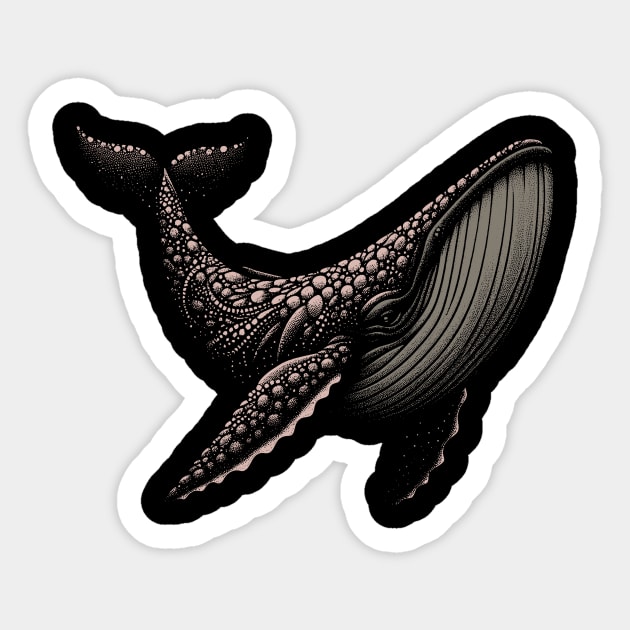 Majestic whale Sticker by alibisa